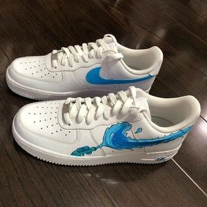 Men’s 9 Nike Air Force One Custom Drip Shoes